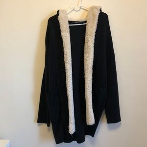 Zara Knit Gray Hooded Sweater